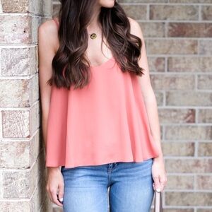Topshop Mauvey Coral Swing Tank